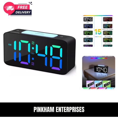Super Extremely Extra Loud Alarm Clock for Very Heavy Sleeper Battery Backup NEW