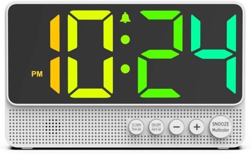 Super Loud Alarm Clock for Heavy Sleepers,4 Inches Twin Bell Alarm Clock with Ba