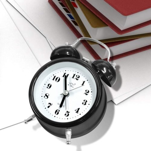 Super Loud Alarm Clock for Heavy Sleepers Twin Bell Alarm Clock with 3D Dial New