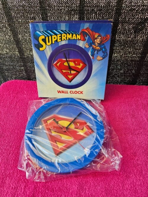 Superman Quartz Wall Clock 8" Item #74189 Collectible Superman Clock