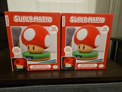 Super Mario Super Mushroom Digital Alarm Clock