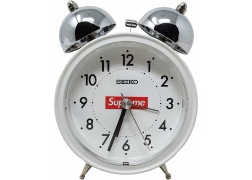 Supreme x Seiko Marathon Desktop Alarm Clock SS21