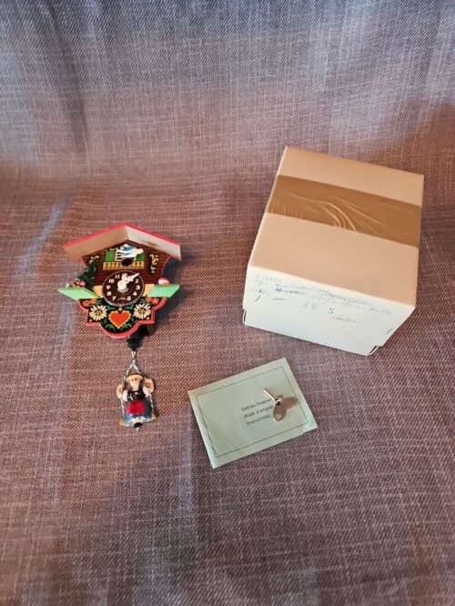 Swinging Girl German Clock- Key-and Box