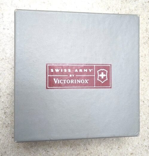 Swiss Army by Victorinox Pocket Watch Travel Dual Alarm Clock Time Black