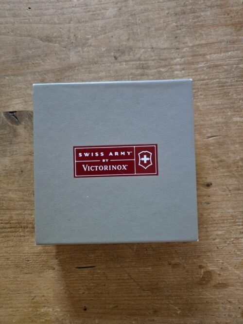 Swiss Army Victorinox Dual Time Travel Alarm Clock Pocket Watch Vintage Open Box