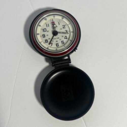 Swiss Army Victorinox Dual Time Travel Alarm Clock Pocket Watch Vintage Untested
