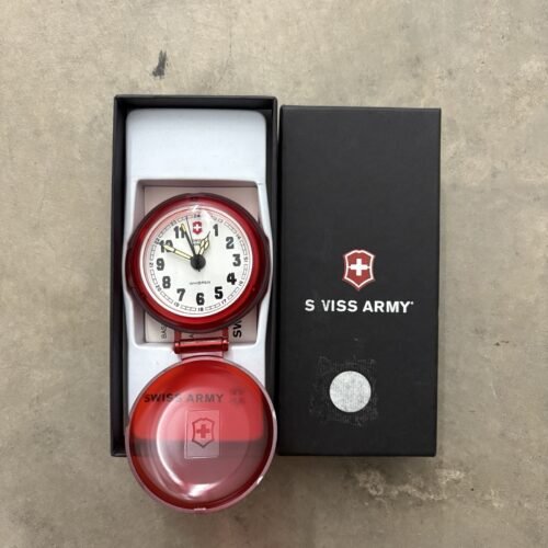 Swiss Army Whisper Travel Alarm Clock Pocket Watch Victorinox Switzerland German