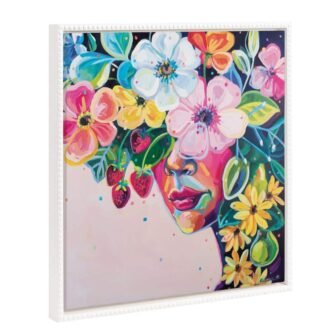 Sylvie She Was Thoughtful and Kind 1-Piece White Framed Canvas Art Print,...