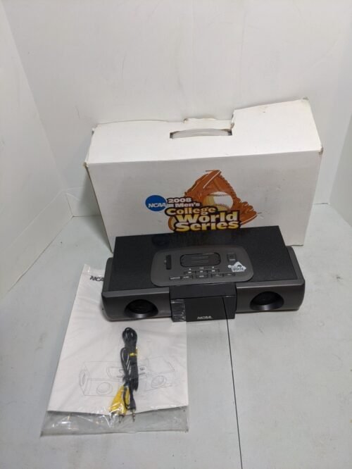Synergy iPOD SPEAKER DOCKING STATION ALARM CLOCK RADIO Aux/MP3 in - Sub Out