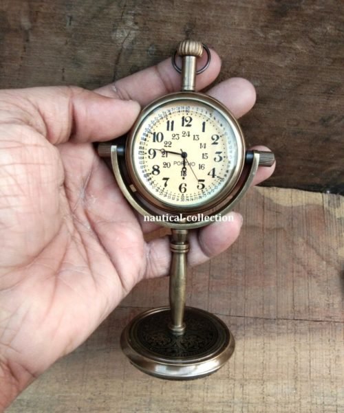 Table Clock, Office table clock, Antique Desk watch - Table clock -Nautical Desk