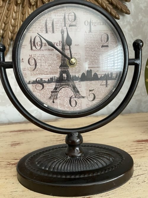 table clock vintage art deco