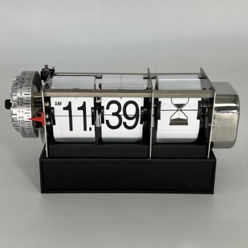 Table Flip Clock Alarm Retro Style Digital Dynamic W/ Alarm Hour Minute Second