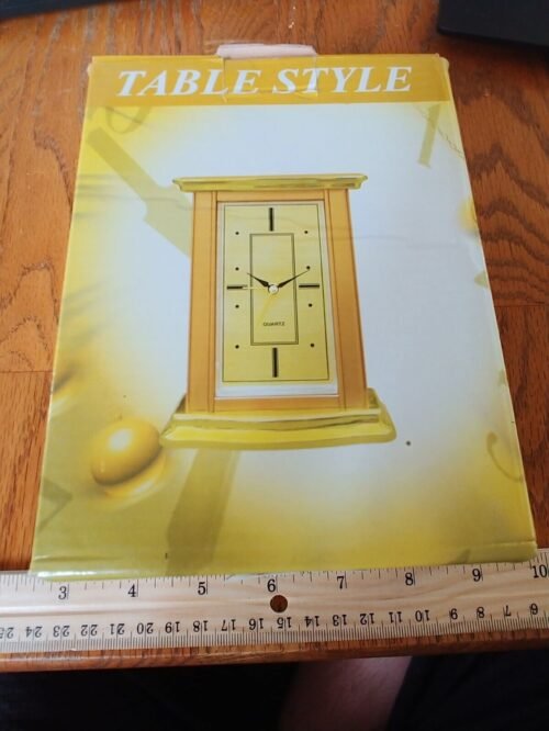 Table Style Clock-Gold Color