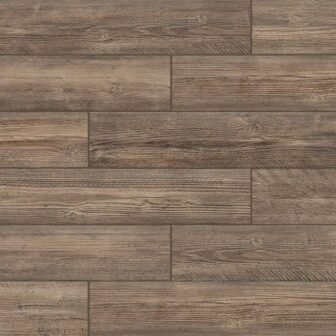 Tahoe Cedar Brown Porcelain 8 in. W x 0.354 in. H Matte...