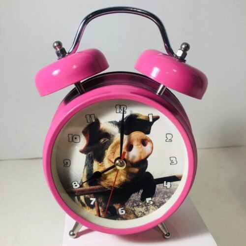 Talking Pig Alarm Clock by Streamline 7” Tested Works
