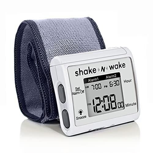 Techtools Vibrating Alarm Clock - Shake N Wake - Silent Alarm Wristband Watch -
