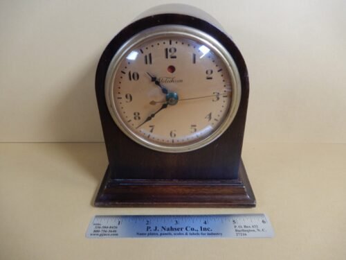Telechron Model M1 Wooden desk Clock Working Good Condition