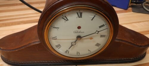 Telechron "The Resolute" 4H169 Clock : Working and Quiet : Roman : Excellent