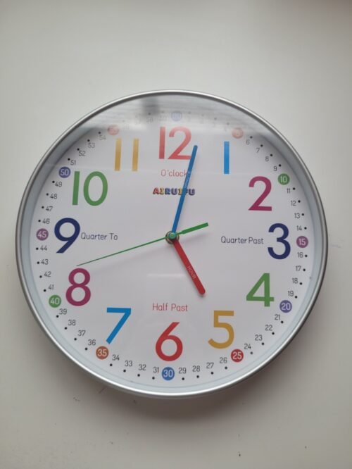 Telling Time Teaching Clock Learning Clock For Kids Kids Wall Clocks For Bedroom