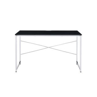 Tennos 1 --Piece Black & Chrome Finish Makeup Vanity
