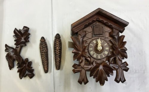 ternreiter BIRD AND LEAF Model 1200 Brown Forest Mechanical Cuckoo Clock