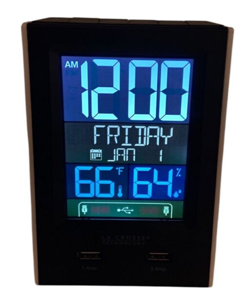 TESTED La Crosse Technology C86224 Alarm Clock Indoor Temp Humidity Station