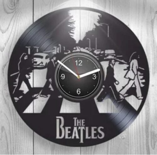 The Beatles Vinyl Wall Clock Retro Decor Unique Home Accent Abbey Road