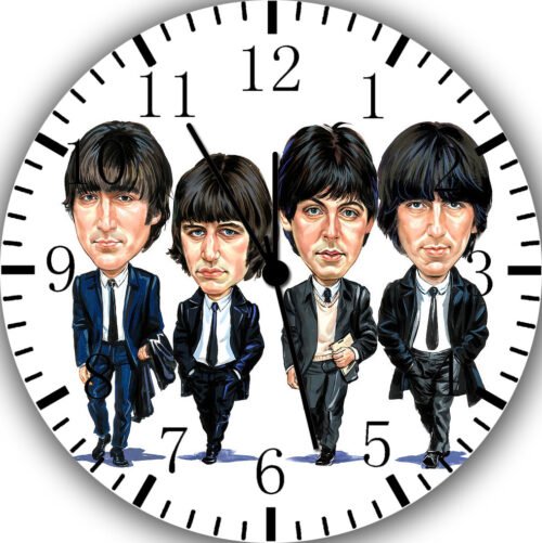 The Beatles Wall Clock Frameless Silent Nice For Gifts or Decor G141