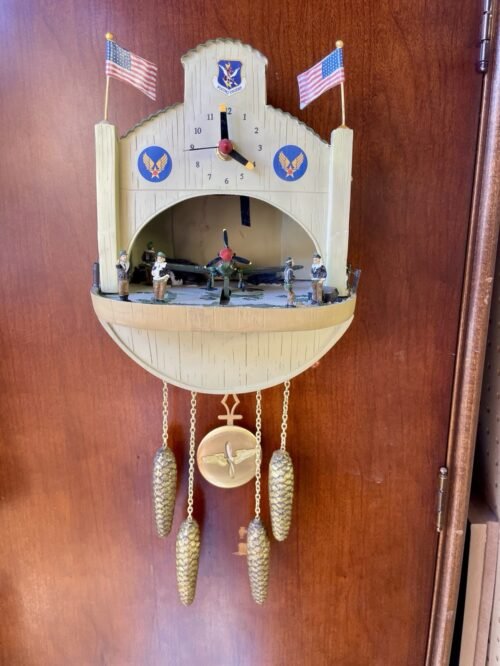 The Bradford Exchange Flying Tiger P-40 Airplane Military Cuckoo Clock No.A0185