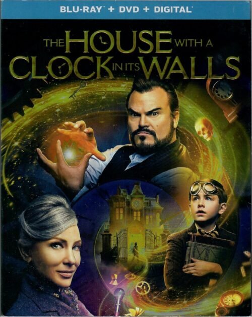 The House with a Clock in Its Walls (Blu-ray/DVD, 2018) LIKE NEW! SLIPCOVER!