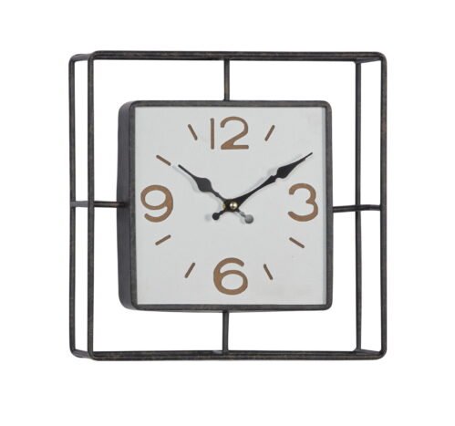The Novogratz 12" Black Metal Wall Clock
