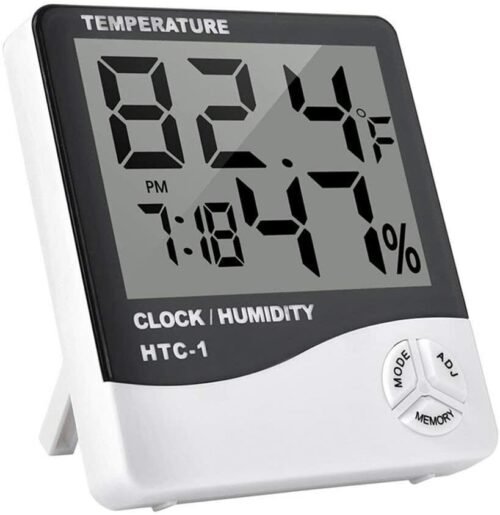 Thermometer Indoor Digital LCD Hygrometer Temperature Humidity Meter Alarm Clock