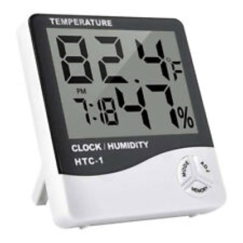 Thermometer Indoor Digital LCD Hygrometer Temperature Humidity Meter Alarm Clock