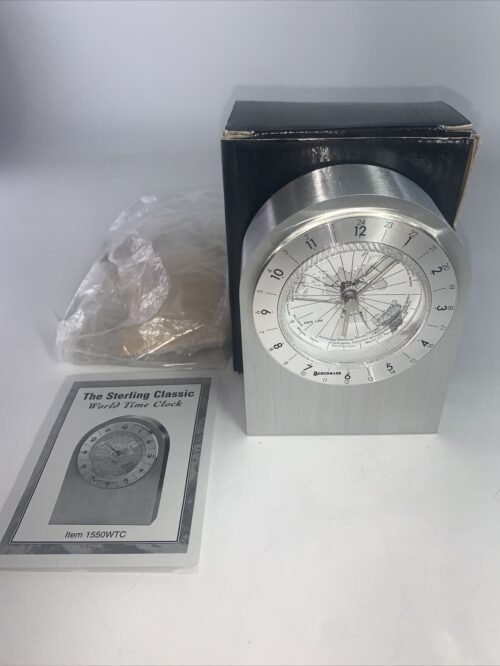 The Sterling Classic World Time Clock Benchmark Industries