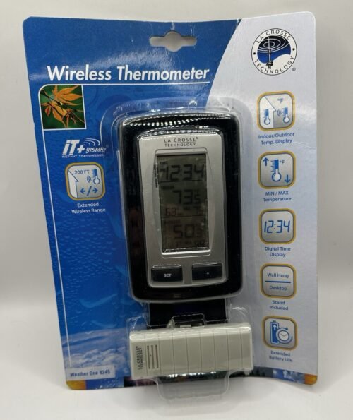 The Weather Channel 9245 Wireless Thermometer w/ Clock La Crosse Technology NEW