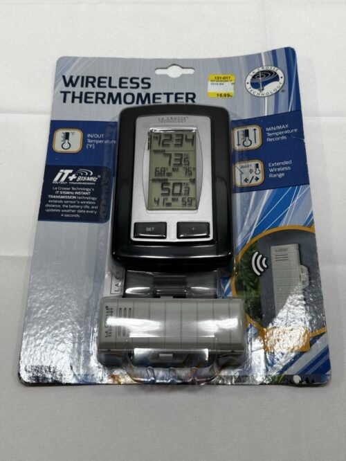 The Weather Channel 9245 Wireless Thermometer w/ Clock La Crosse Technology NEW