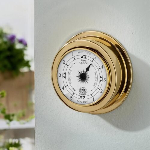 Tide Clock Accurate Nautical Wall Decor for Weather Station Marine Yachting