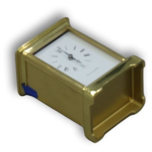 Tiffany & Co Home Decorative Carriage Desk Table Clock Rectangle Shape Gold-Tone
