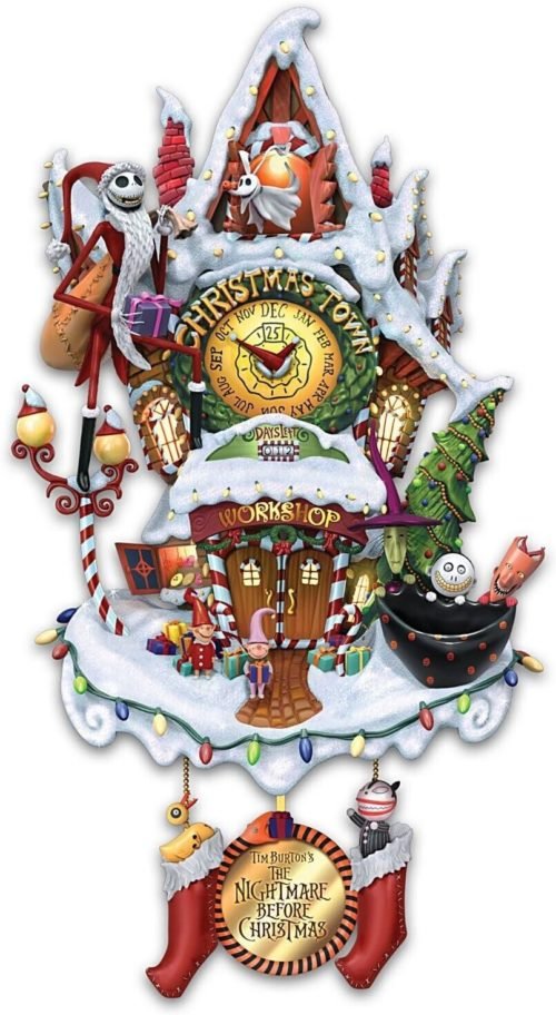 Tim Burton's The Nightmare Before Christmas Town Cuckoo Clock: Lights and Music