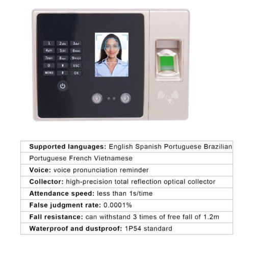 Time Clocks for Business Clock in and Out Machine for Employees Work Attendance