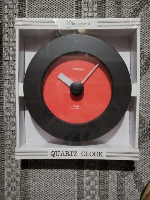 Timekeeper S505 10" Round Decorative Quartz Wall Clock, New!