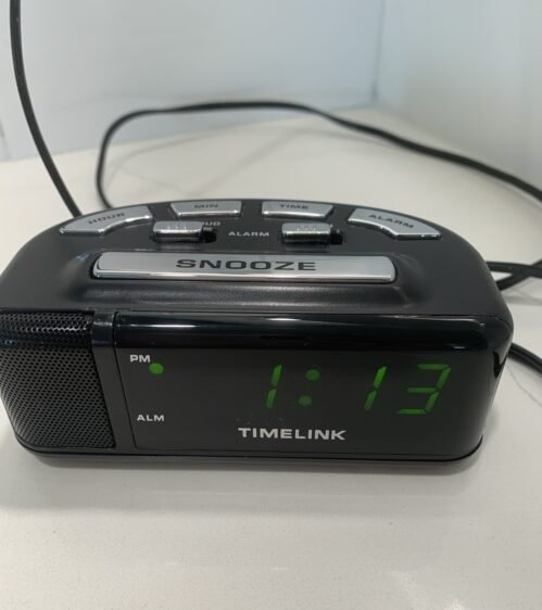 Timelink 88141 LED Digital Alarm Clock With Snooze Function And Battery Backup.