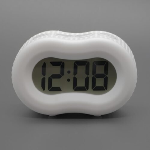 Timelink Rubber Smartlight Fashion Battery Operated Digital LCD Alarm Clock