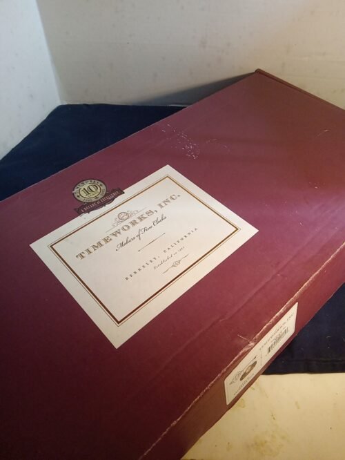 Timeworks Wall Clock French Keymaker Sign~ Wrought Iron~ Vintage 24" X 16”