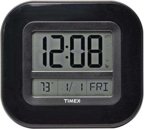Timex 75322T Atomic Clock with Date, Day of Week and Indoor Temperature