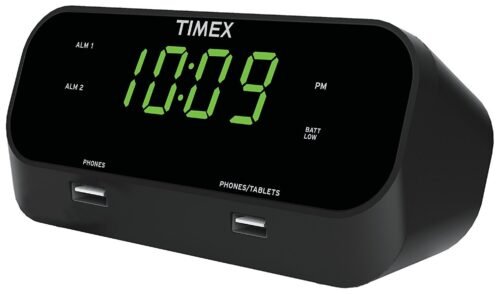 Timex Alarm Clock with USB Charging Station RediSet Digital Clock OPEN BOX