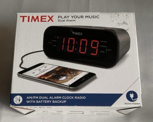 TIMEX AM/FM Dual Alarm Clock Radio with Battery Backup