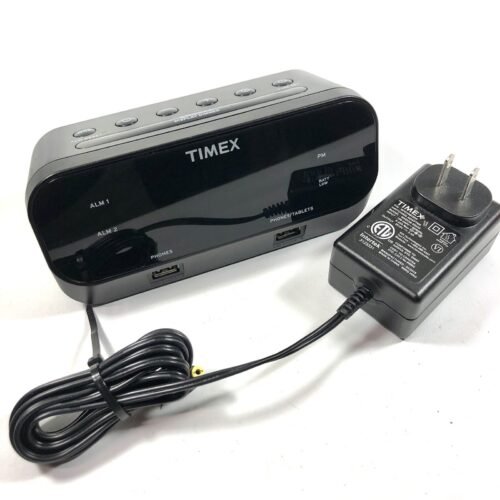 Timex Digital Dual Alarm Clock T129 USB Charging Station