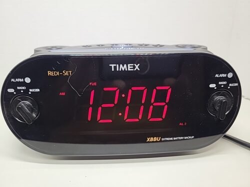Timex Dual Alarm Clock Radio T715 Redi-set