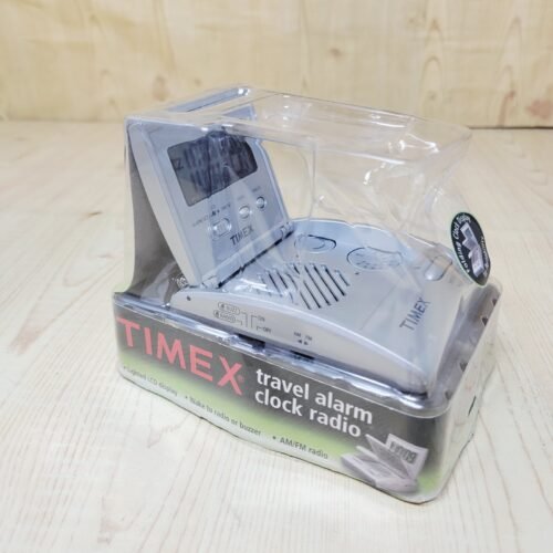 TIMEX Flip Top Travel Alarm Clock AM/FM Portable Radio Model #T315S NEW SEALED